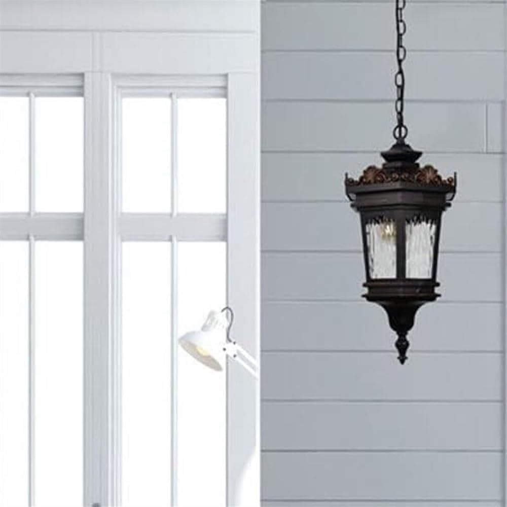 OUDINI Black Modern Kitchen Island Pendant Light Light,Black Modern Kitchen Island Chandelier, Metal Glass Pendant Hanging Light, for Dinning Room,Hallway,Foyer