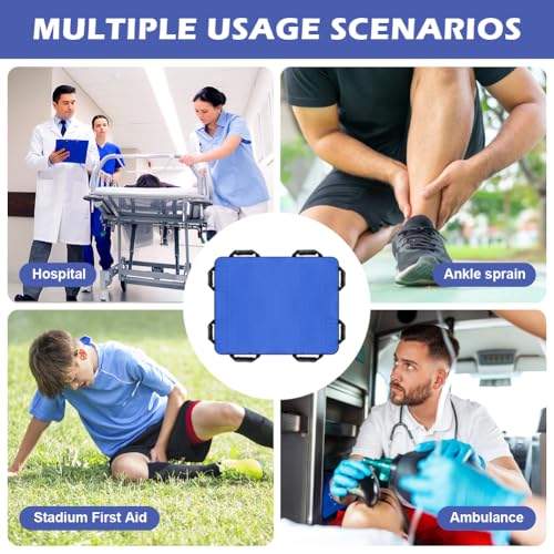 RANJIMA Transferboard für Patientenlifter, 120 x 100 cm Gleittuch für Bettlägerige mit 8 Griffe, Wiederverwendbares & waschbares Gleittuch und Gleitlaken für ältere&bettlägerige Patienten