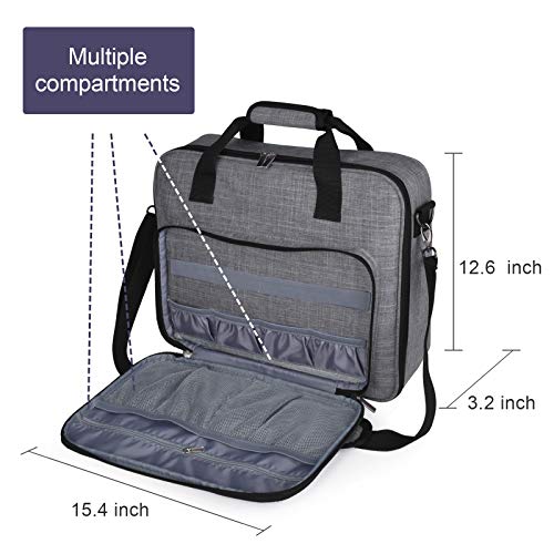 Baglher | Embroidery Storage Bag,Multifunctional Embroidery Project Bag,Large-Capacity Embroidery Kit (Embroidery Thread And Consumables) Storage Bag,With Shoulder Strap.(Bag Only) Gray #TOP7