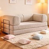 Tissu en velours côtelé de qualité supérieure : canapé convertible pliable en mousse très aéré, ce canapé-lit offre une texture douce et agréable au toucher, tout en étant facile à entretenir. Les zones d’assise du canapé pliant sont recouvertes de velours côtelé, reconnu pour sa robustesse et sa durabilité remarquables.