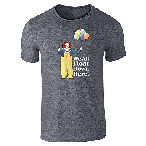 Pop Threads Clown Float Down Here Minimalist Horror Spooky Graphic T-Shirt