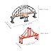 Wooden Train Track Bridge Toy Set 2Pcs Railway Bridge Replacement Compatible with Thomas Friends and Major Train Systems 12.8In Model for Kids Building Play