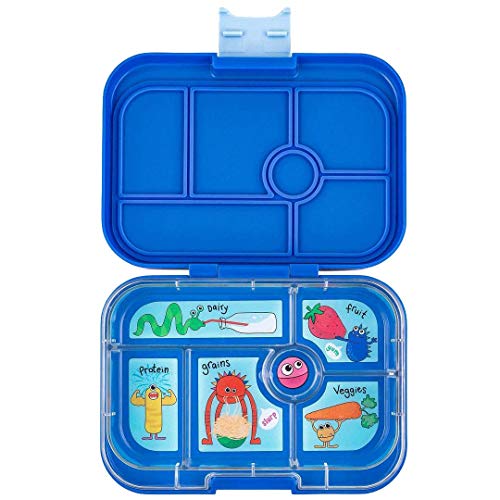 Yumbox Original M Lunchbox (True Blue) - 6 Fächer, mittelgroß | Brotdose mit Trennwand Einsatz | Bento Box für Kindergarten Kinder, Schule, Erwachsene Cover