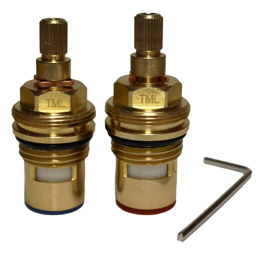 Carron Phoenix Alba, Dante Noir Spiral, Lucida, Tripure, Maya, Windsor Compatible Replacement Tap Cartridges Valves (Pair)
