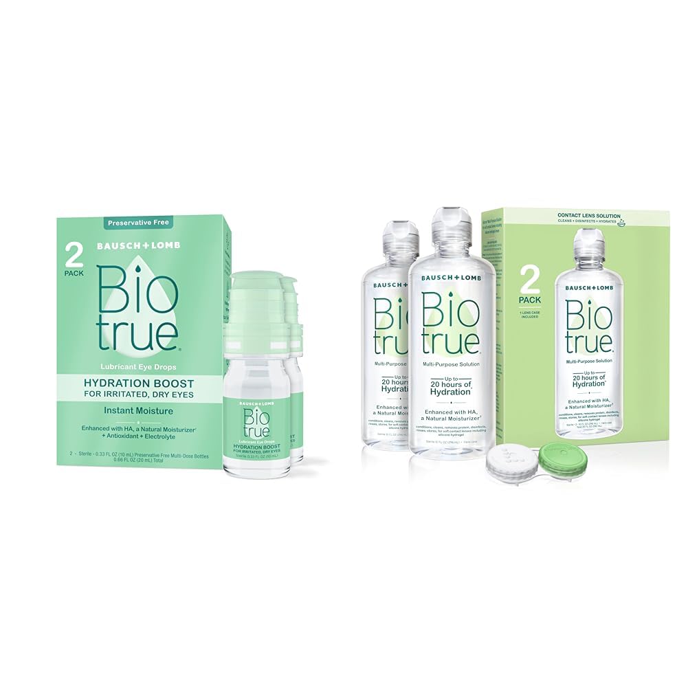 Biotrue Hydration Boost Drops Soft Contact Lens Friendly for Irritated and Dry Eyes Contact Lens Solution Multi-Purpose Solution