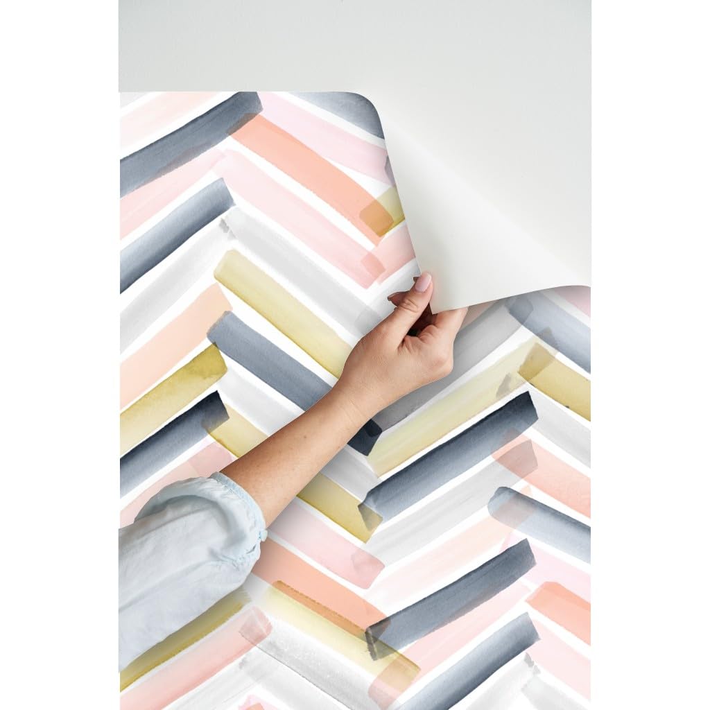 Grey And Pink Chevron Wallpaper