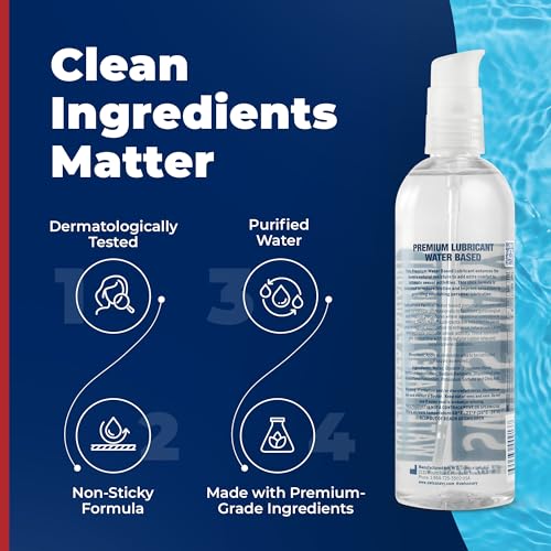 Image of Swiss Navy Premium Water-Based Lubricant - 16 oz | Lubricating Gel for Men, Women & Couples - Toy Safe - Non-Staining Formula - Compatible with Latex & Condoms