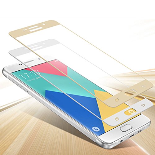  Temperato vetro/Burst sicurezza schermo oscurato 9H per Samsung Galaxy J5 (J510) 2016, Colore:Oro
