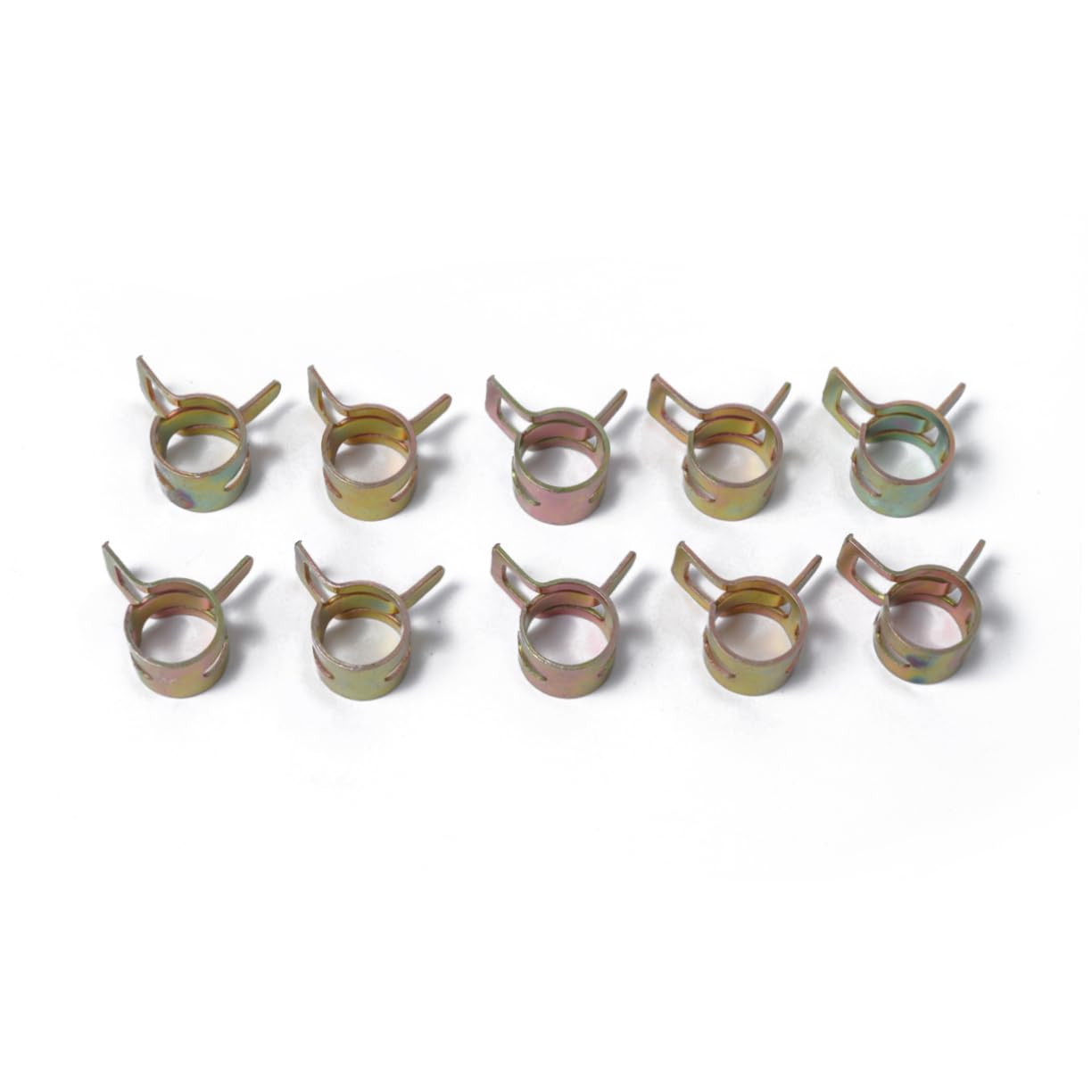 Alipis 60 in 1 Universal Hose Clamp Kit 6mm to 15mm Size Spring Steel Clamps for Auto Hose and Water Pipe