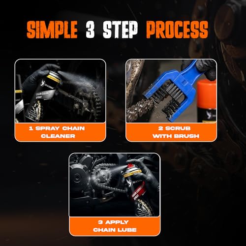 Image of BLACKBIRD Bike Care Kit, 1 Pcs each - Chain Lube 220ml, Chain Cleaner 220ml and 1 Pc Microfiber Cloth
