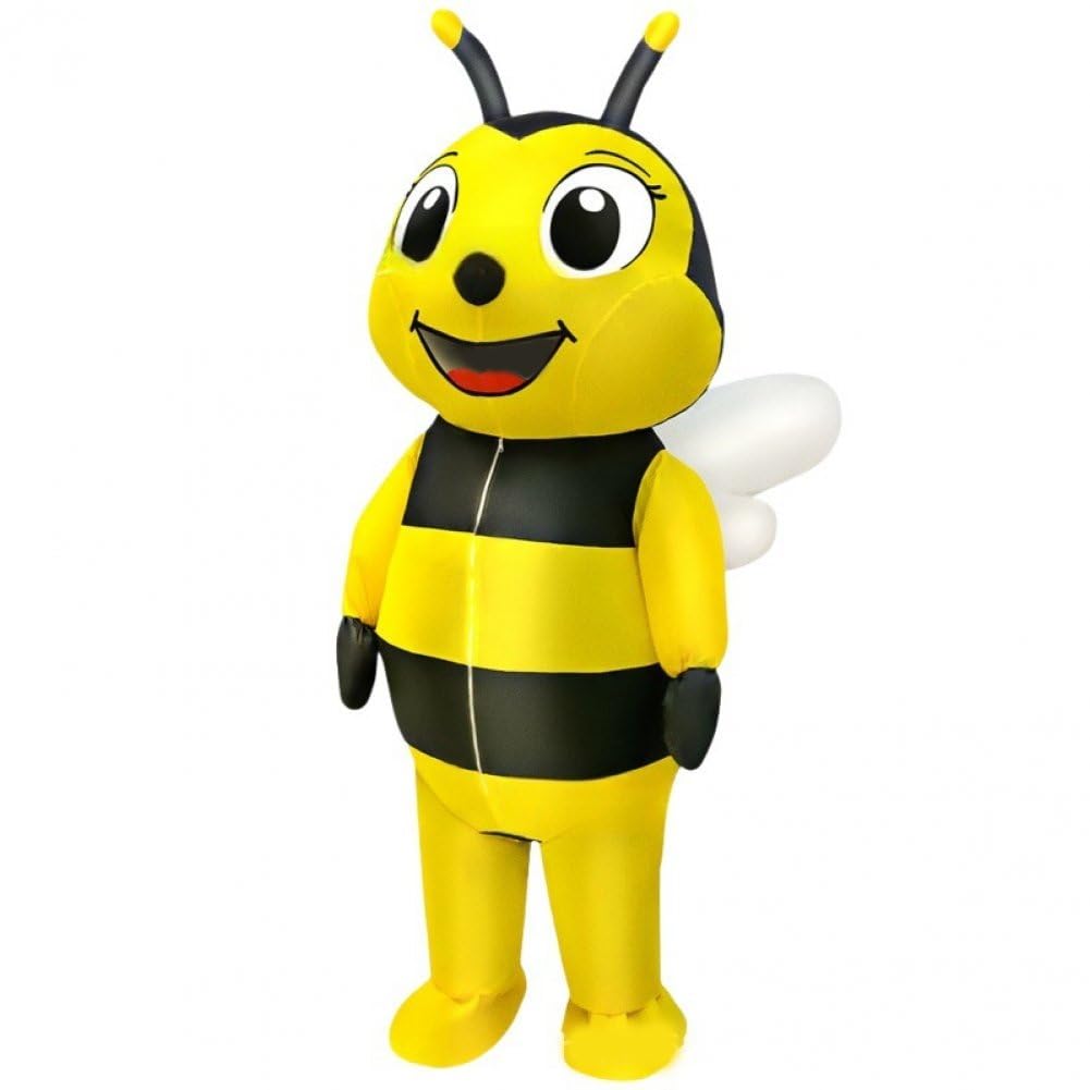 HiyyFloy Bumble Bee Inflatable Costume Men Women Full Body Blow Up Costumes Adult Child Halloween Cosplay Outfit