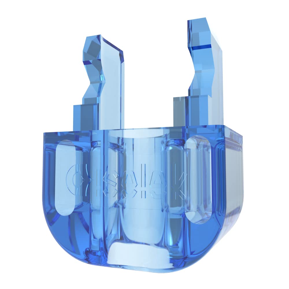 iSelek RJ45 CAT 6 UTP Pass Through Connector, 8P8C Ethernet Modular Plug for CAT 5E and CAT6 Stranded and Solid Unshielded Wire and Cable (Short Connector Boot 100Pcs/Bag, Blue)