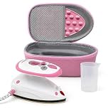 The Quilted Bear Premium Mini Steam Iron for Quilting and Travel, Pink