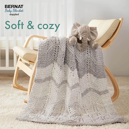 Image of Bernat Baby Blanket Dappled Ever After Pink Yarn of 300g /10.5oz - Polyester - 6 Super Bulky - 220 Yards - Knitting /Crochet (Pack of 24)