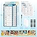 Upgraded Slider Dry Erase Chore Chart for Kids, Magnetic Kids Chore Chart for 2 Kids, Reusable Morning/Bedtime Routine Chart for Kids Toddlers Teens Adult, Visual Schedule for Kids with Autism
