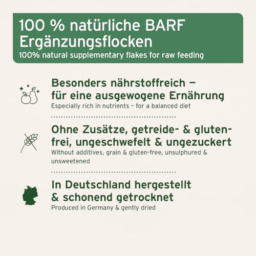 AniForte Barf Zusatz Hund Sommergemüse Variationen 1kg - 100% Natur Hundeflocken, Gemüseflocken Hunde getreidefrei & glutenfrei, Barf Hundefutter, Flockenfutter