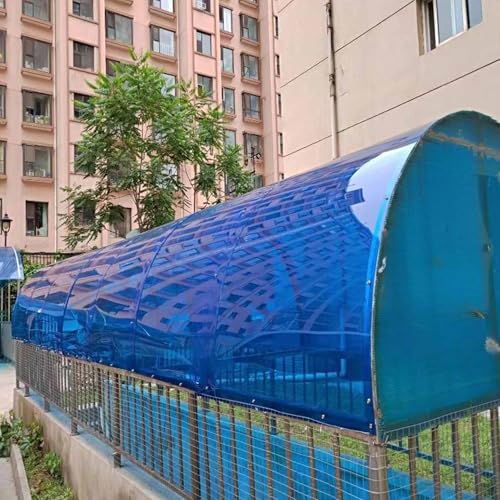 1.2mm Thick Clear Greenhouse roof Panels Polycarbonate Roofing Sheet Outdoor Replacement Shed Panel cuts Easily for Patios, Partitions, pergola(Blue,1.22x15m/4x49.21ft) - Image 3