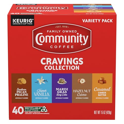 Image of Community Coffee Cravings Collection Variety Pack, 40 ct K-Cup Pods (Pack of 1)