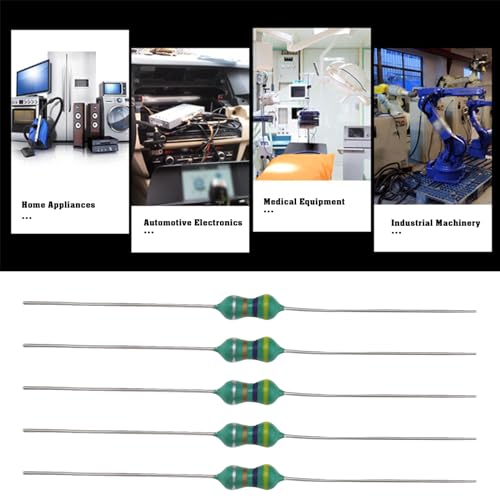 Be In Your Mind 200-teiliges Induktor-Sortiment-Set 1 UH - 4.7 MH 1/2 W Inline-Induktor Farbring Induktivitäts-Sortiment 10x20 Spezifikationen in Kunststoffboxen für Elektrische Schaltkreise Geräte