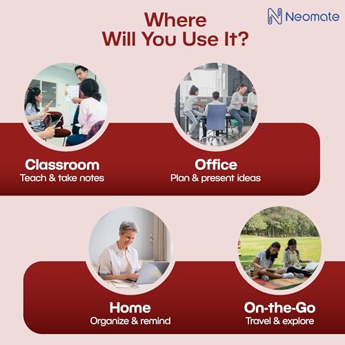 Image of Vinyl Magnetic Dry Erase White Board Sheet | Includes 4 Marker Pens, 1 Eraser | 43x28 cm | Daily Planner, Reminders, Self-Care Notes for Kids & Adults