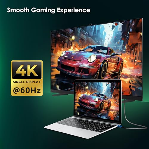 20Gbps for Long Thunderbolt 4 Cable 15FT, 240W Charging, 5K@60Hz, 4K@60Hz, USB4 Cable for iPhone 17, MacBook Air, iPad, Samsung, Mac mini M4 / M4 Pro - image 3