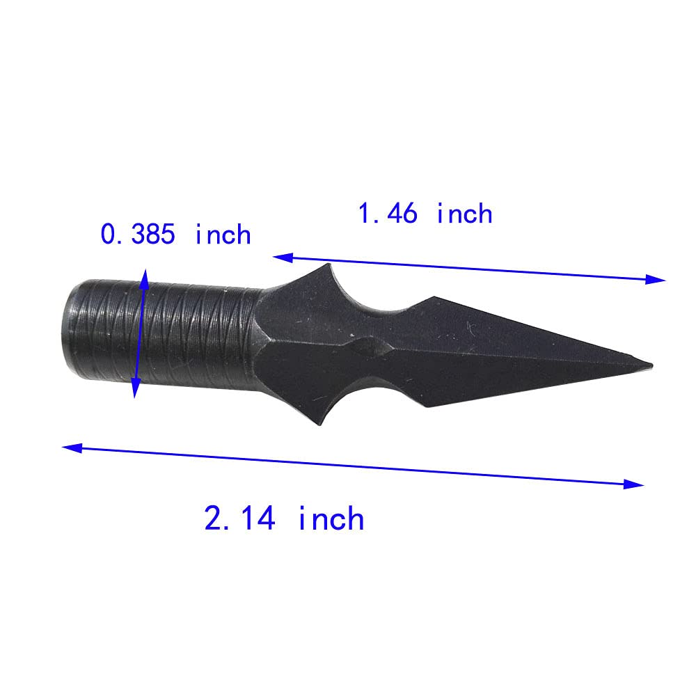 6 Pointes De Flèche Sifflet En Cuivre – Broadheads Tir à L'Arc Bruyant, Effet Sonore Swish, Jaune