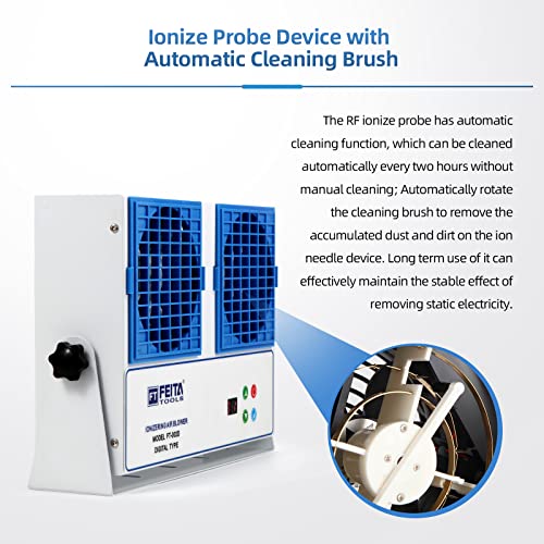 Feita Ionizing Air Blower Anti Static Ionizer New Cleaning Type Static Fan Electrostatic Discharge Ionizer Blower Dual-Purpose Bracket Industrial Esd Static Eliminator thumb #3