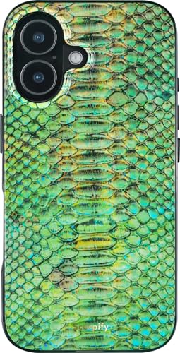 Coque iPhone 16 magnétique antichoc SCORPIFY avec anneau MagSafe intégré vert