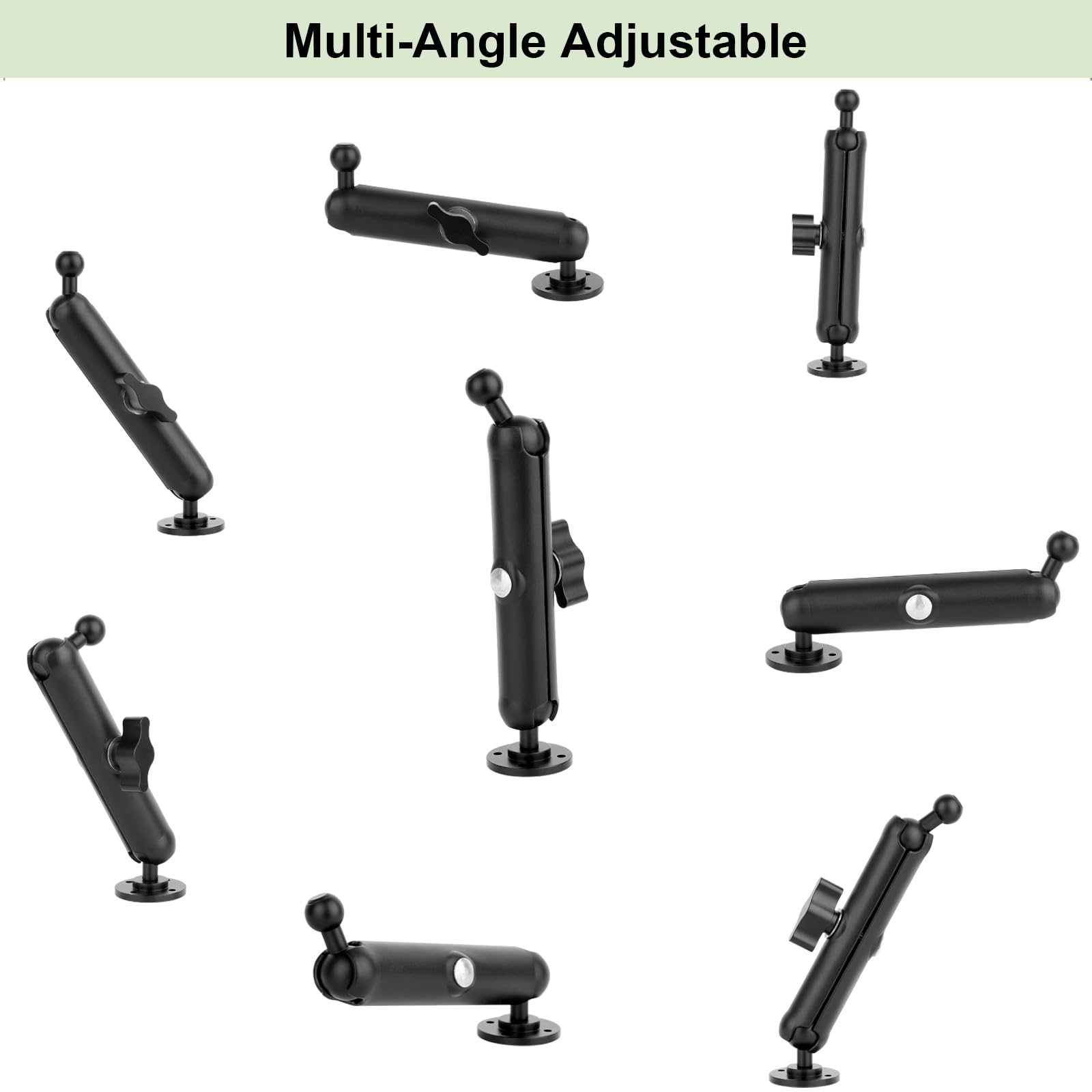 Mippko Soporte de pared para teléfono para camión, coche, barco, pared, escritorio, compatible con iPhone de 3.5 a 7.5 pulgadas, HTC, LG, Huawei, teléfonos inteligentes, ajuste de 360°, soporte de