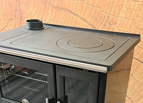 EEK A+ Plamen 850 Kitchen Stove Wood Stove Black Left Version - 8 kW  Continuous Burning Stove : Amazon.de: DIY u0026 Tools