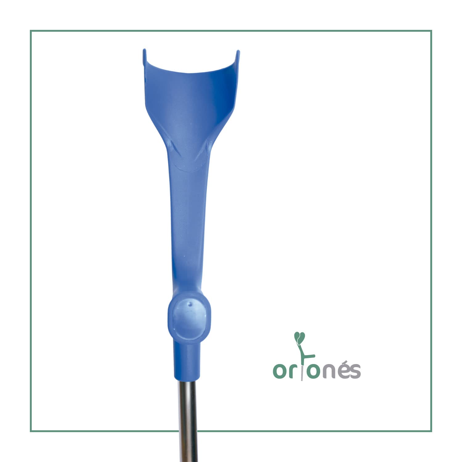 Muletas Adulto Regulables Aluminio, Pack de 2 Unidades. Ortopédicas con Contera Antideslizante. Anatómicas y Resistentes. Ajustables con Práctico Clip. Muletas Azules. Fabricado en España