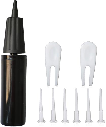 Bomba de aire manual, bomba de bola de yoga de dos vías, inflador de mano de doble acción de 9 pulgadas para pelotas de ejercicio, anillo de