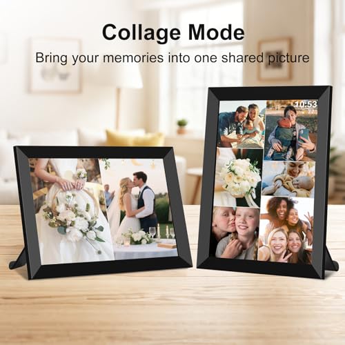 Image of 32GB FRAMEO 10.1 Inch Smart WiFi Digital Photo Frame 1280x800 IPS LCD Touch Screen, Auto-Rotate Portrait and Landscape, Built in 32GB Memory, Share Moments Instantly via Frameo App from Anywhere