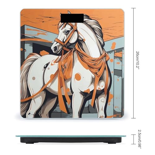 Báscula Digital de Baño con Pantalla LED Clara y Plataforma de Vidrio Templado miniatura 2