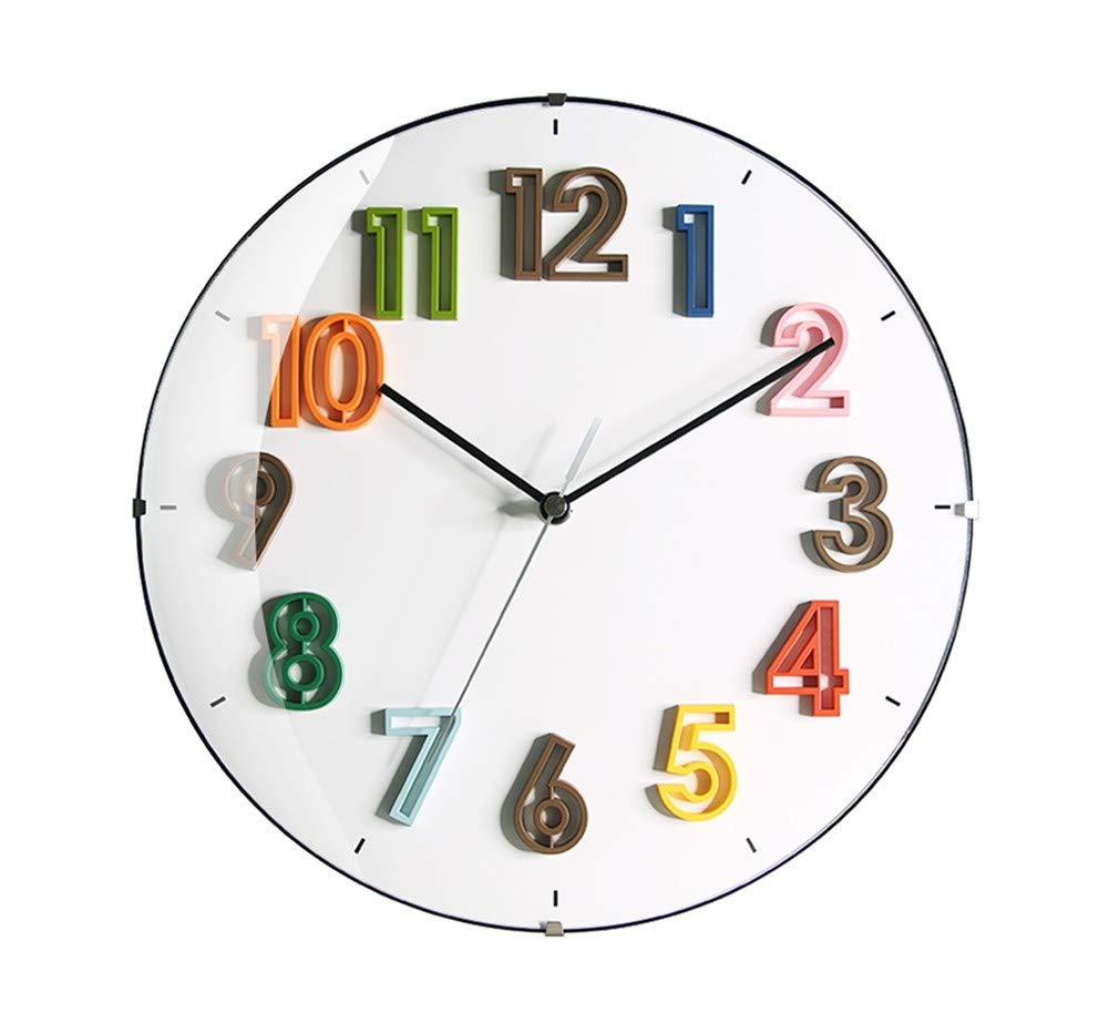Horloge murale lumineuse au design minimaliste moderne avec mécanisme à quartz