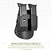 Fobus 6909NDRP Double Mag Pouch, 9mm, 357, & 40 Caliber for Beretta 92 Vertec, Taurus PT100, PT100, PT92, PT99, Roto Paddle, Black