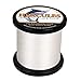 HERCULES Super Cast 1000M 1094 Yards Braided Fishing Line 50 LB Test for Saltwater Freshwater PE Braid Fish Lines Superline 8 Strands - White, 50LB (22.7KG), 0.37MM