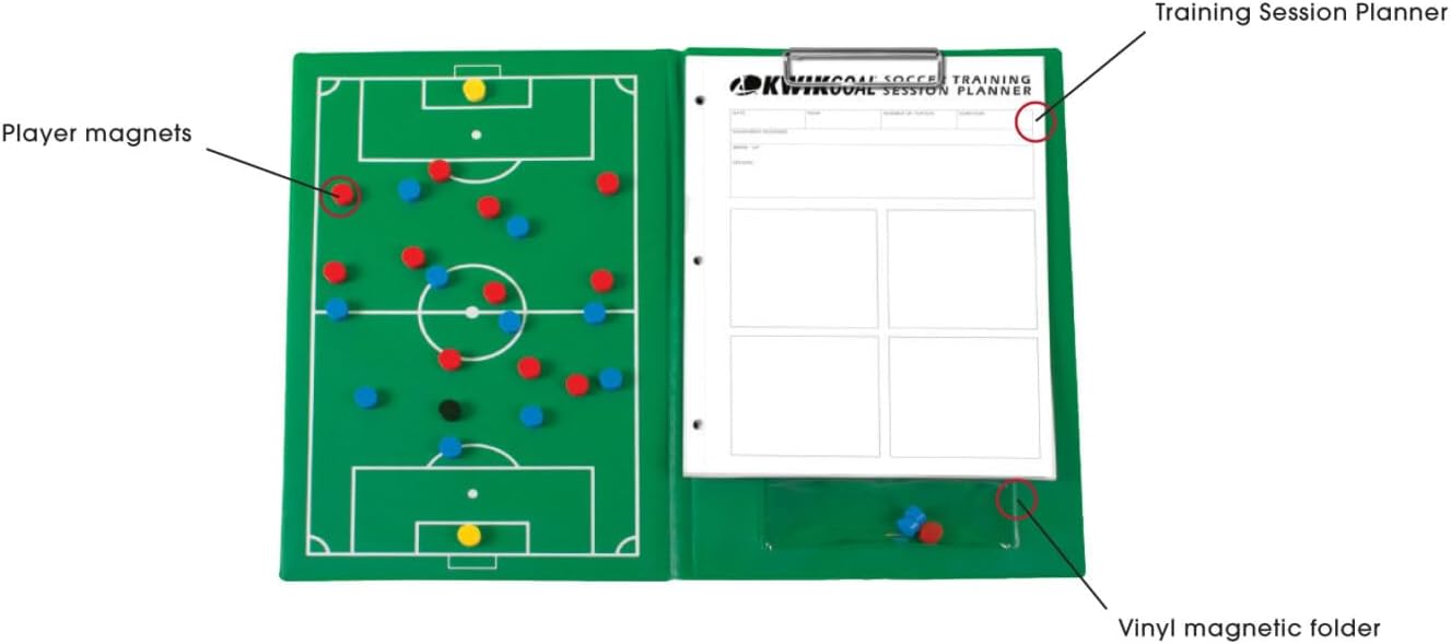 Kwik Goal Soccer Magnetic Board Green ,8 1/2-Inch W x 12-Inch H