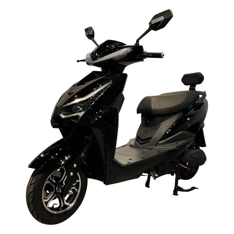 Image of MIOOX 48V 30AH Electric Scooter, 120-140 km Range, 45 km /h Speed, Disc & Drum Brakes, LED Headlight, Comfortable Seat, 3-Year Battery Warranty (Black)