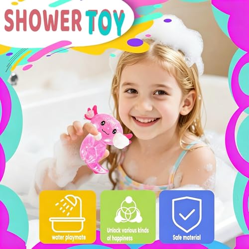 Axolotls Sensory Fidget Toy Sensory Squeeze Toy for Stress Relief, Soft Squeeze Decompression Dough for Adults Classroom Prizes & Party Favors (Blue) - image 3
