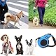 Hundeleine,5 m Einziehbar Hundeleine,Hundeleine Ausziehbar mit Anti-Rutsch Griff,Hundeleine Gurt Rollleine für Training und Spaziergänge für Kleine und Mittelgroße Hunde bis 15kg(Blau)