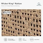 Patioco Rattan Lounge Set Beige 5-teilig