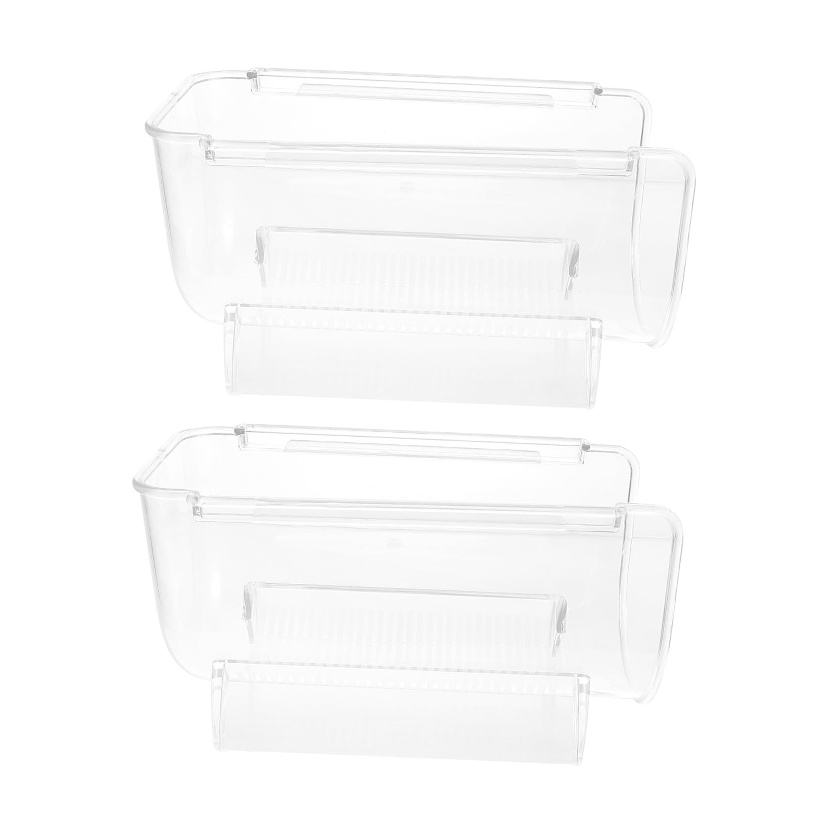 Étagère bouteille vin Toyvian 2 pièces transparente pour rangement cuisine