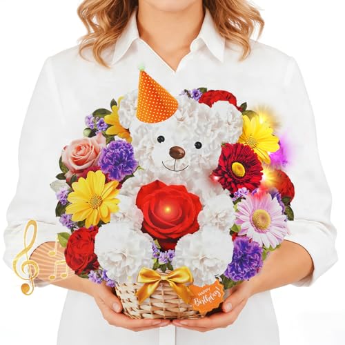 MZD8391 Birthday Cards with MUSIC & LIGHTS, Happy Birthday Card,