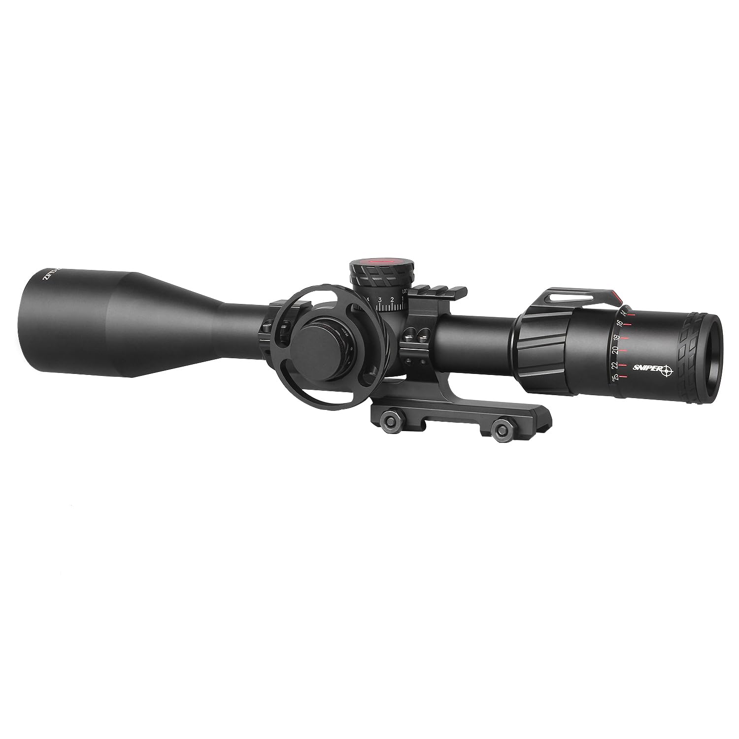 Sniper Rifle Scope ZT 5-25x50 FFP First Focal Plane Scope with Red/Green Illuminated Reticle