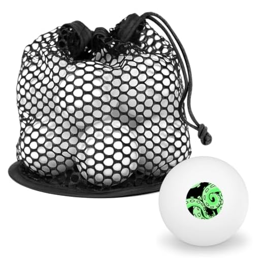 GRAPHICS & MORE Tentacles Squid Octopus Green Novelty Table Tennis Ping Pong Ball 12 Pack with Storage Bag