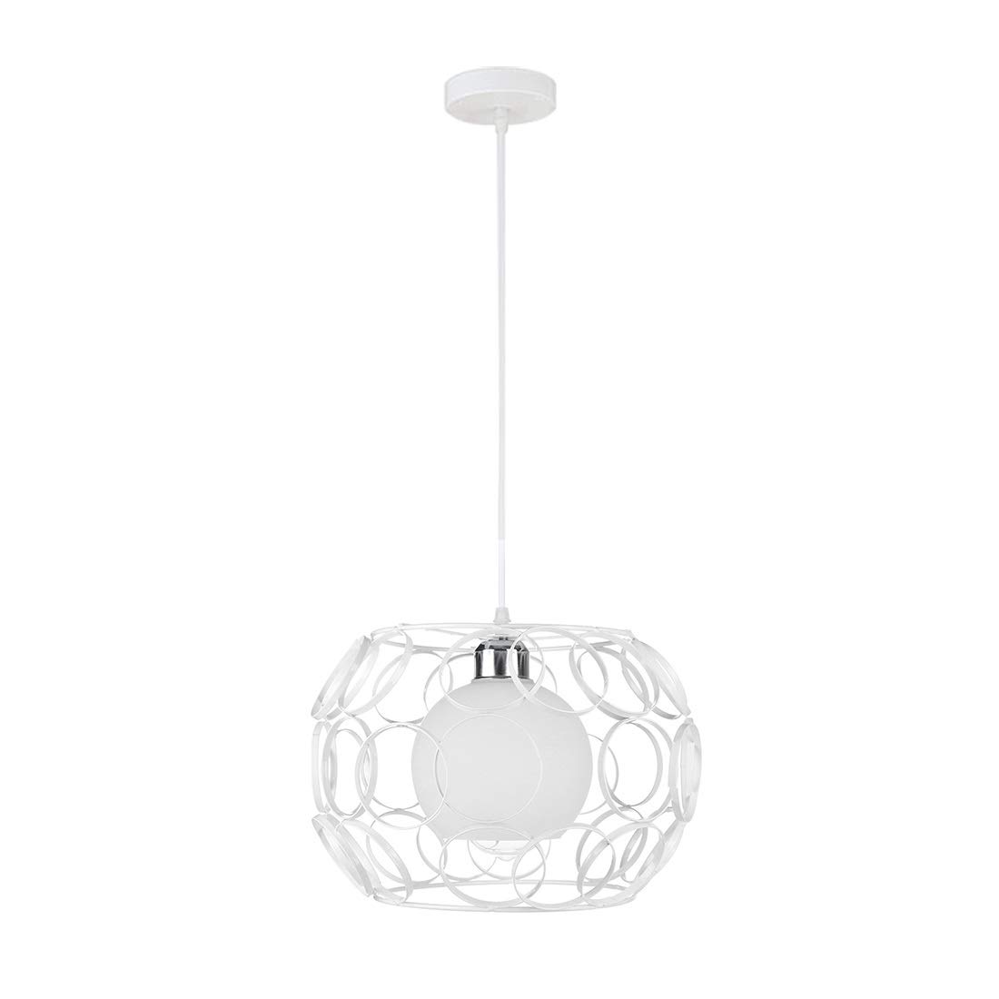 LEOSHI Lámpara de techo Industrial Vintage blanca, candelabro Vintage para cafetería, Bar, restaurante, lámparas creativas simples para comedor Made in China