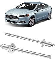 Vista 2 de WIKKIB 2 piezas NOS Dash Rosette Remache acero inoxidable para AMC Ford GM y más autos