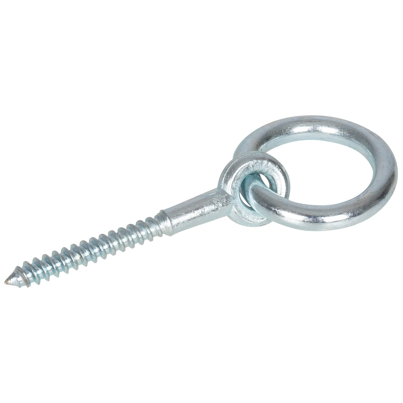 VOSS.farming 5 x Ingot Rings with Wood Thread, 80 mm x 10 mm, Galvanised, Drop Forged