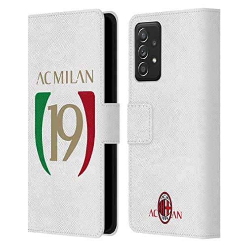 Housse AC Milan Galaxy A52 évitez les rayures avec l'étui portefeuille cuir
